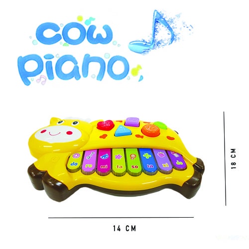 Sekawanmart Mainan Anak Piano Sapi / Piano Musik Binatang / Piano Farm ( SKW.9923 )