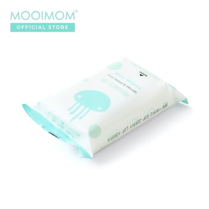 Mooi mom Baby Wet Wipes Hand And Mouth Tissue Tisu Basah 8 Sheets