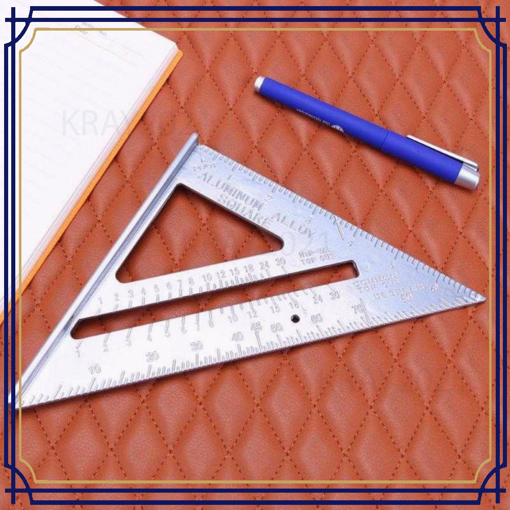 Taffware Penggaris Siku Mistar Triangle Ruler Aluminium AK152