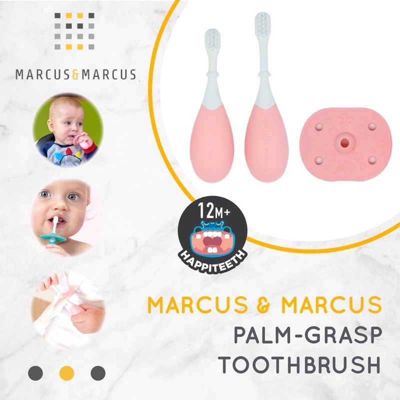 Marcus &amp; Marcus Palm Grasp Toddler Training Toothbrush - Sikat Gigi Bayi