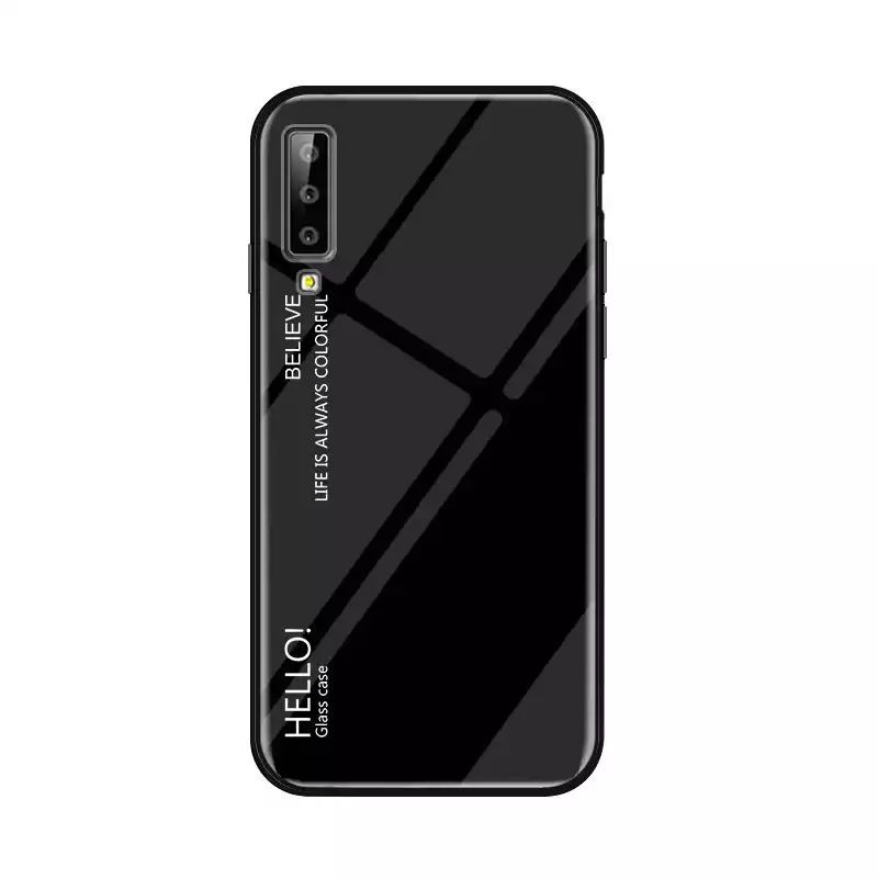 Case Samsung Galaxy A7 /A750 2018 Glass case Casing Premium