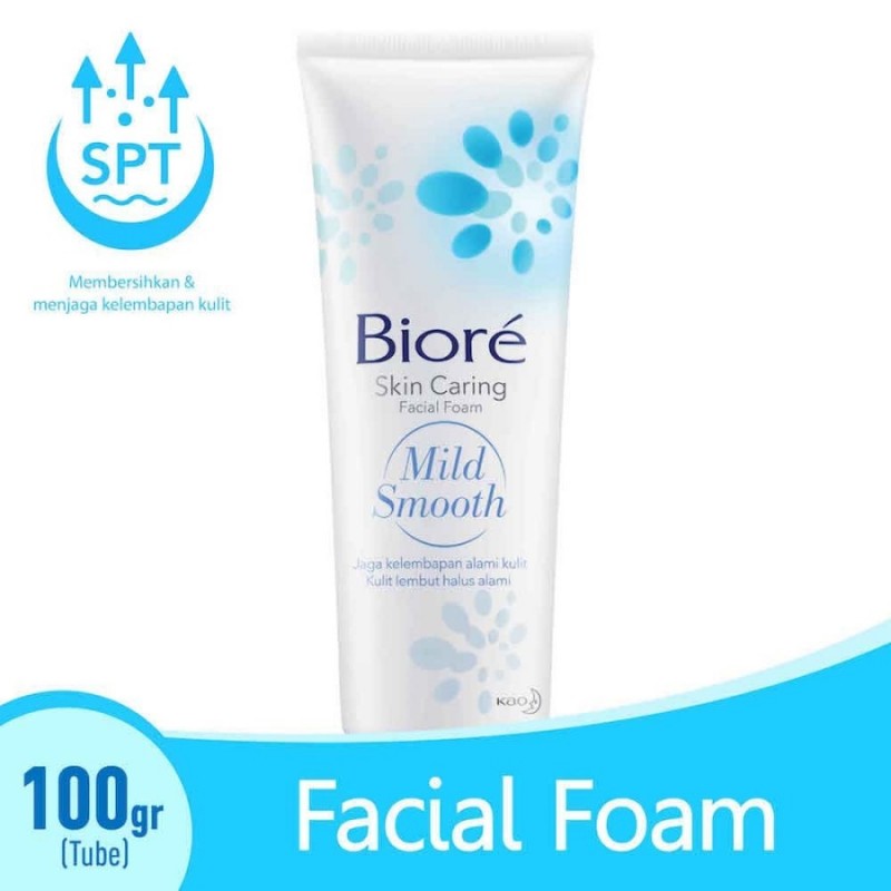 Biore Facial Foam Mild Smooth / Sabun Cuci Muka - 100 gr