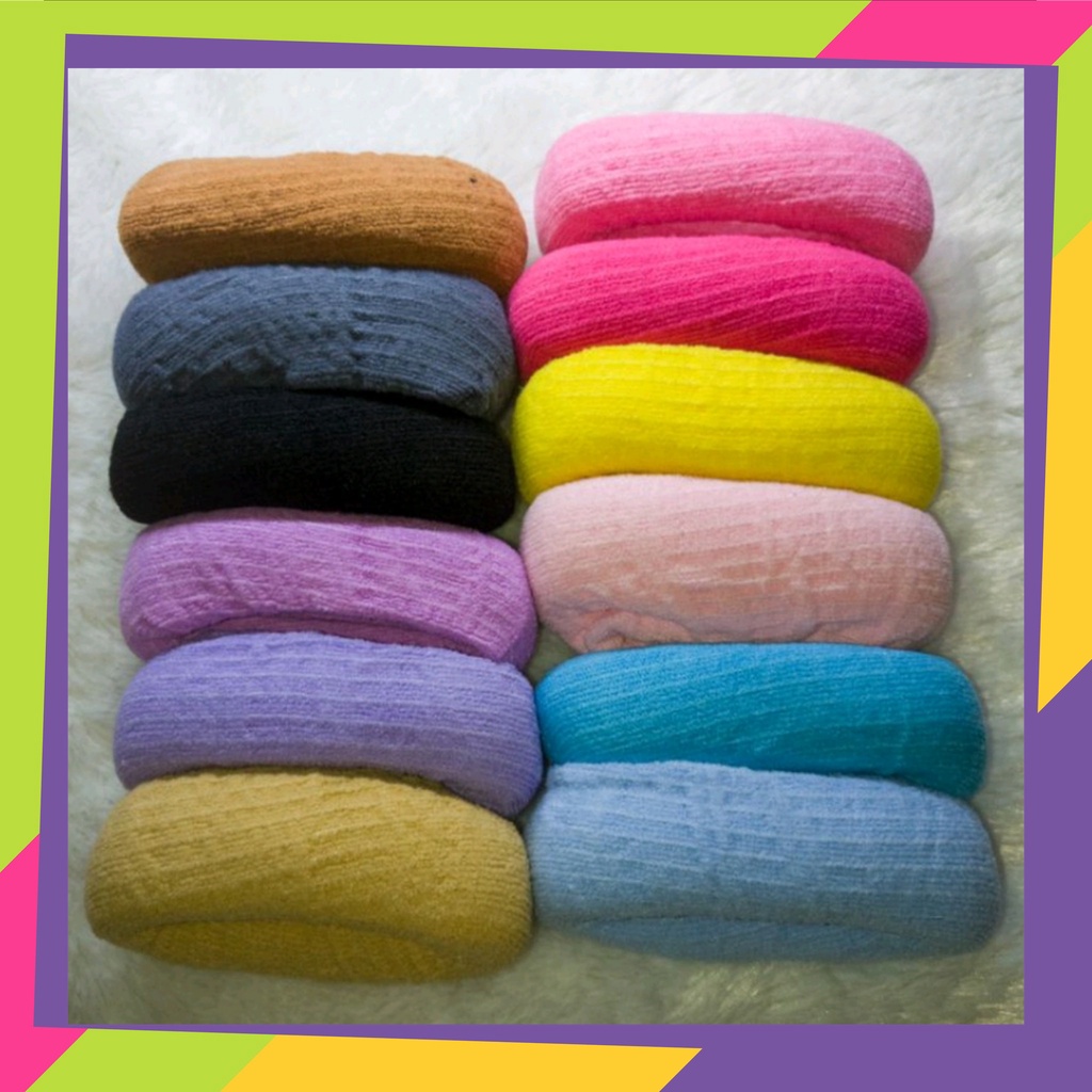 1481 / Ikat rambut donat jumbo multi calour