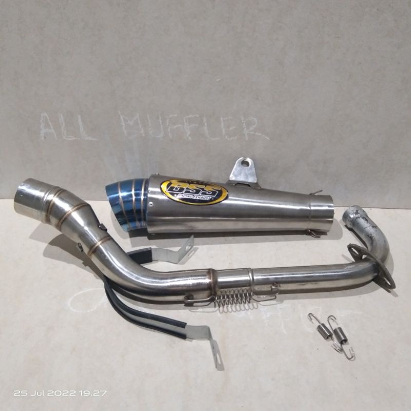 knalpot racing dpj jigsaw corong blue Mio sporty dan Mio soul