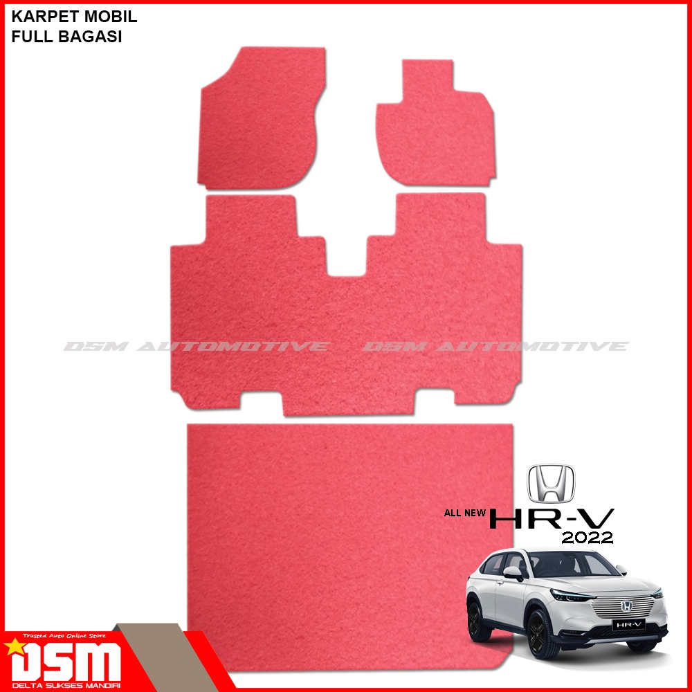 Karpet Mobil Mie Honda All New HRV 2022 - Full Bagasi / Karpet Mie Coil Mat High Quality