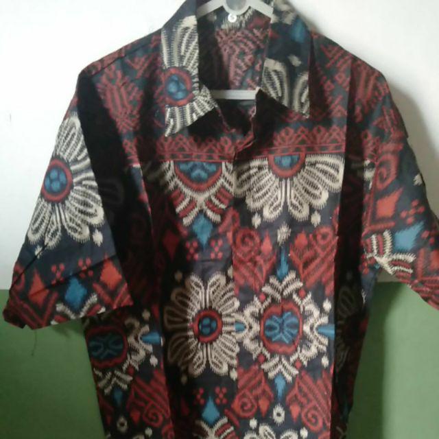 Kgk Kemeja Batik Slimfit Lengan Panjang Songket Baju Cowok Kerja