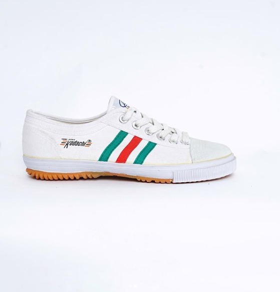 Sepatu Kodachi 8175 Putih Stripe Hijau Merah Hiaju Italia Sneakers Original