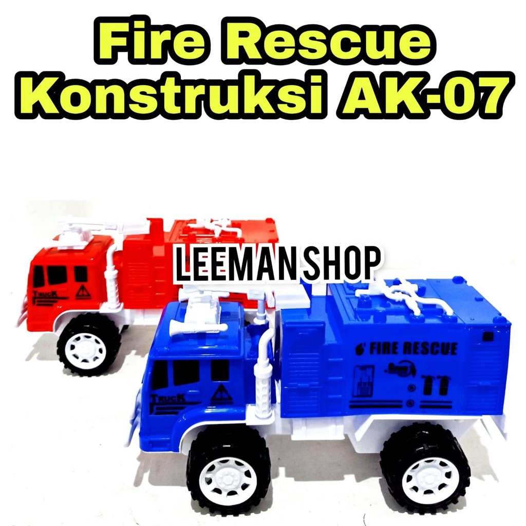 MAINAN TRUCK DAMKAR KONSTRUKSI - FIRE RESCUE AK 07