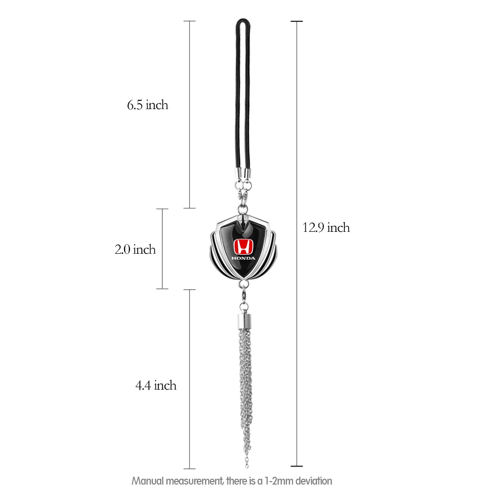 Ornamen Gantung 3D Bahan Metal Untuk Kaca Spion Mobil Honda Civic CRV HRV BRV Jazz Accord