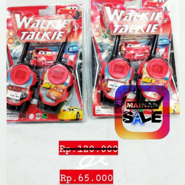 Mainan walky talkie car