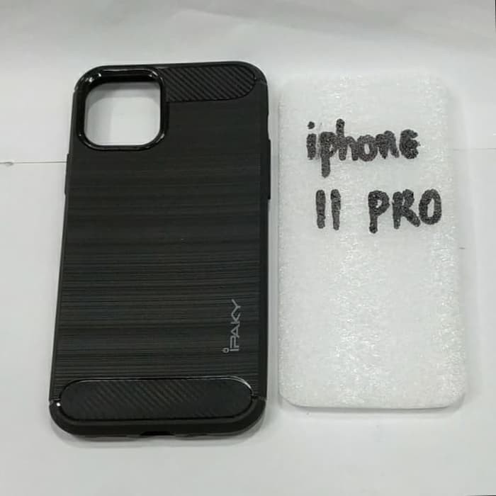 IPHONE 11 PRO karet softcase ipaky IPHONE 11 PRO silikon karet hitam