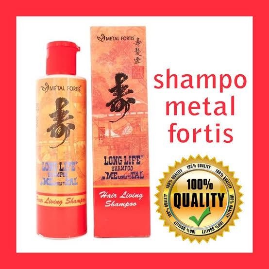 l Shampo Metal Penumbuh Rambut Asli - Shampo Metal Fortis HAIR LIVING Merah  BPOM OriginaLLLLLLLLLLL