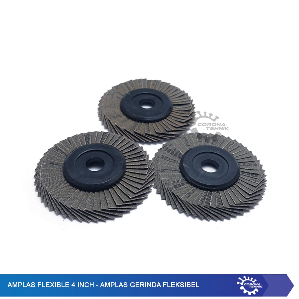 Amplas Flexible 4 Inch - Amplas Gerinda Fleksibel Flap Disc - Non Merk