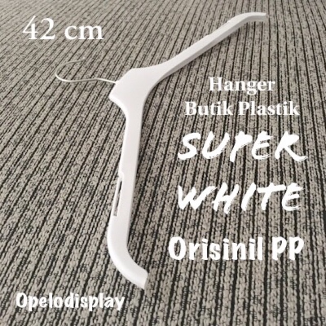 ( 10 PCS ) GANTUNGAN BAJU / HANGER 14A SUPERWHITE