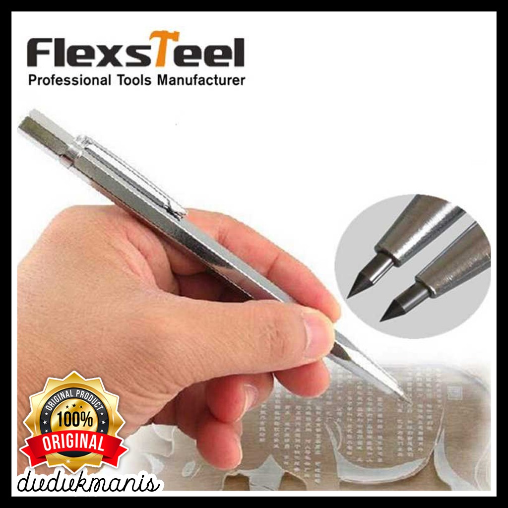 

Flexsteel Pena Ukir Metal Engraving Scriber Tungsten Carbide Tip PER-483