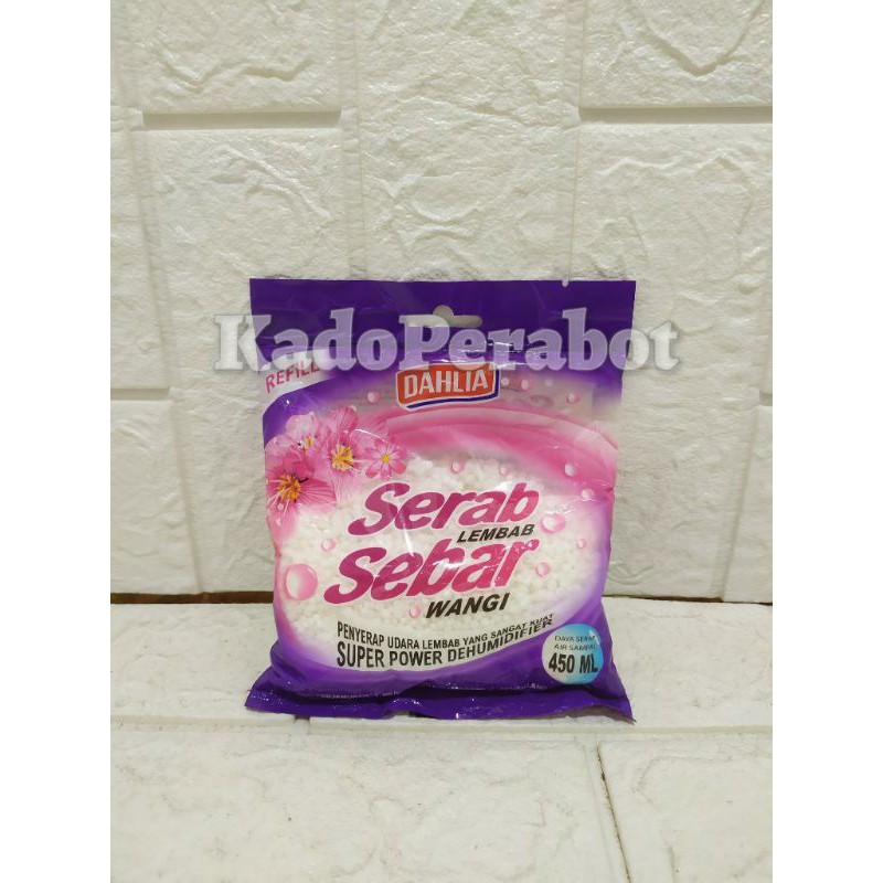 refil serab lembab dahlia 450ml - penyerap lembap lemari - silica gel