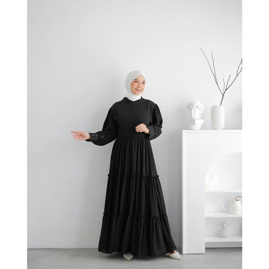 zayana dress wanita dewasa terbaru kekinian_hits milenial // harga promo bahan ceruty babydoll allsize nyaman digunakan (7)