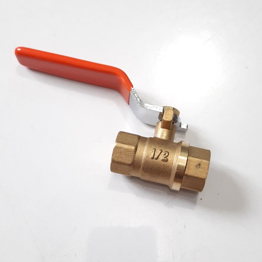 Ball valve kuningan 1/2&quot; (Inch) / Stop kran kuningan