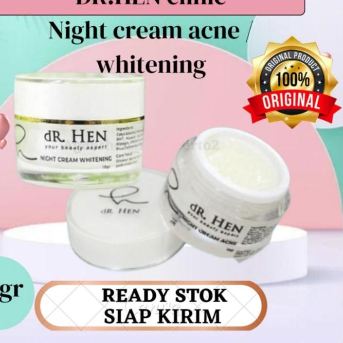 ❊ Dr hen clinic - night cream acne / whitening 10gr ➹