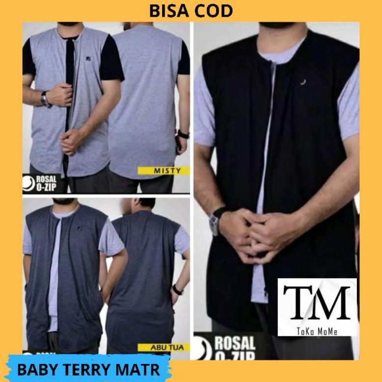 Rompi Sholat Pria Cowok Rosal Ozip Banyak Warna