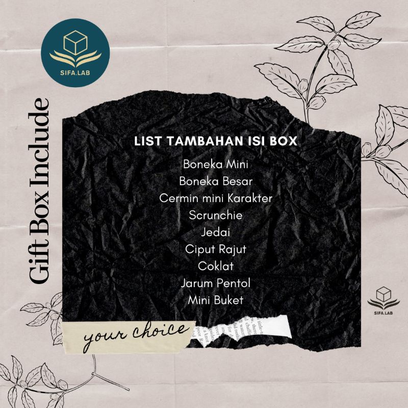 

Tambahan isi Giftbox