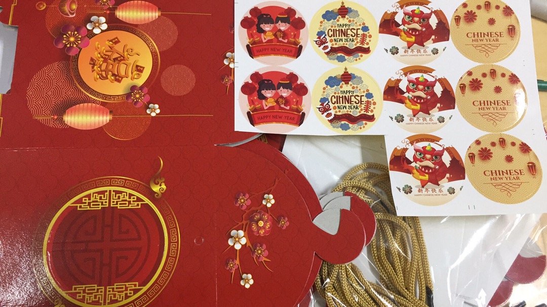 [5pcs] Box Imlek / Hampers Toples / Dus Kue Kering / Model Tandu