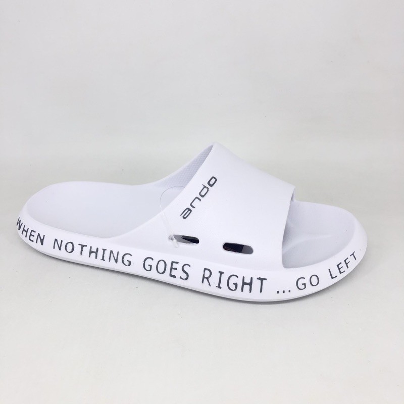Sandal SLOP / Sandal SLIDE Pria ANDO AGUERO (39-43)-AGUERO - PUTIH