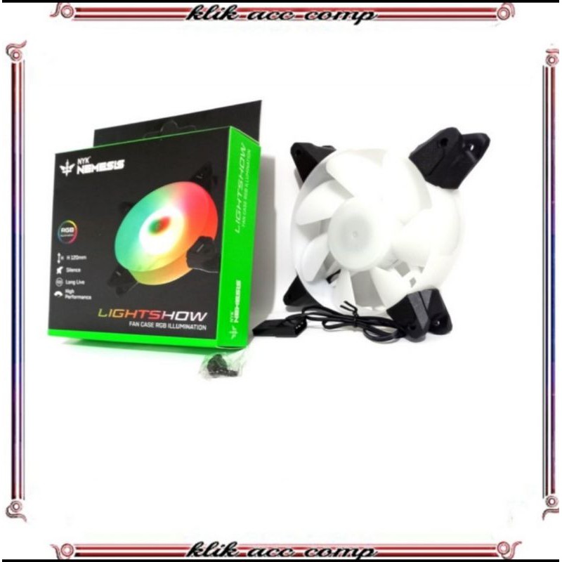 Fan Casing NYK Nemesis Lightshow RGB 12 CM/cooler cpu/cooler pc 12 cm