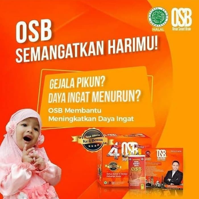 OSB Asli Original - Omar Smart Brain Vitamin Otak OSB Anak & Dewasa