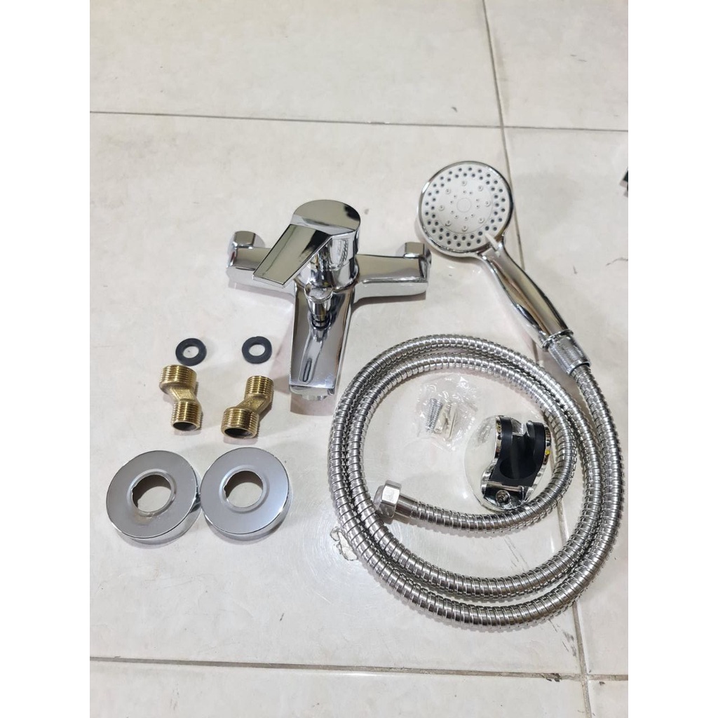 Kran Bathub + Shower Tiang Stainless