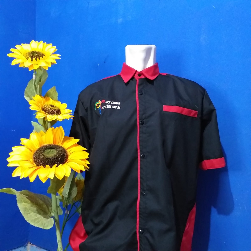 Kemeja bordir Kemeja pria Kemeja bus pariwisata