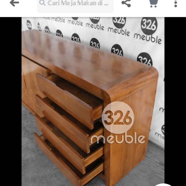 Bufet dapur minimalis jati mebel jepara