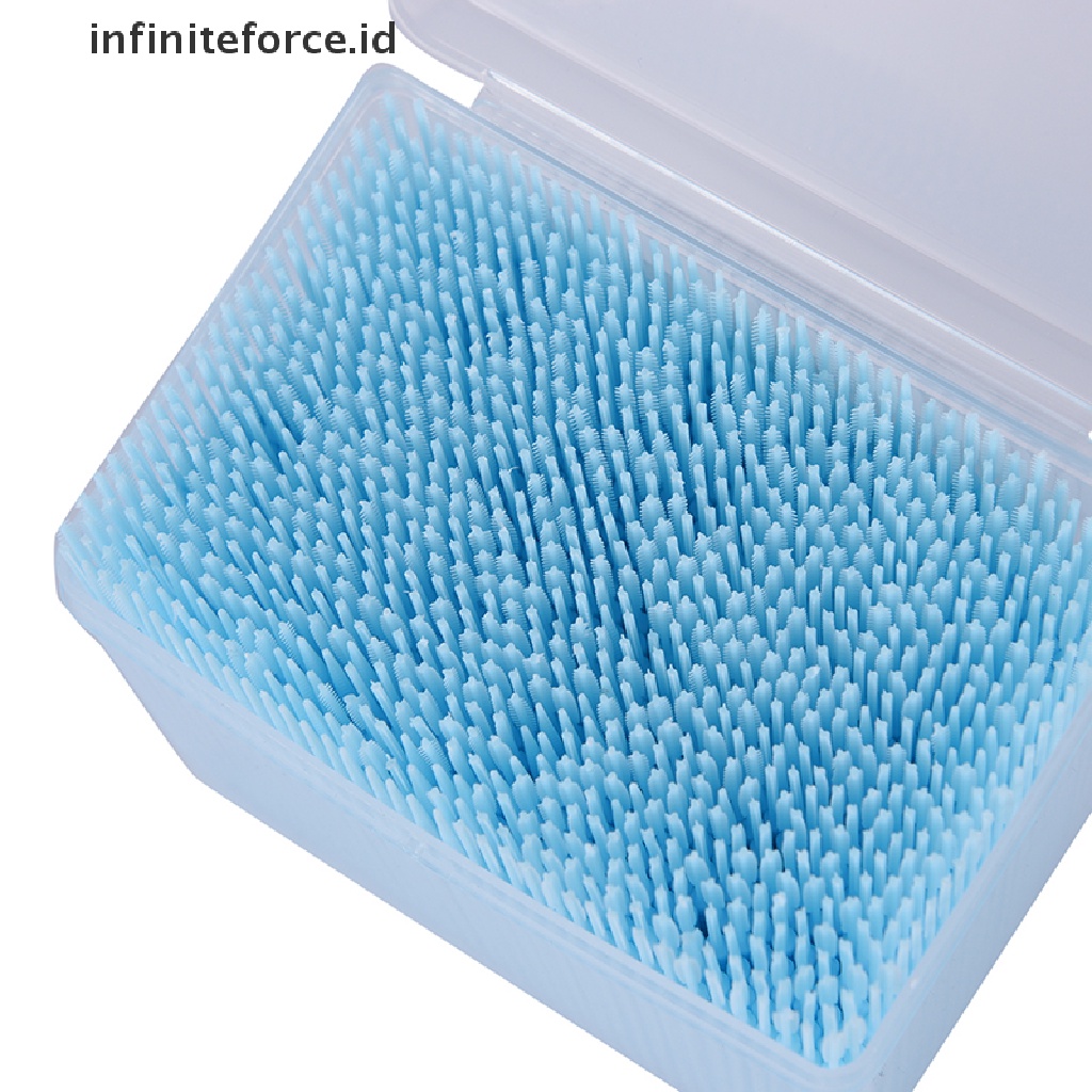 (infiniteforce.id) 1100pcs / Set Tusuk Gigi Interdental 2 Arah Bahan Plastik Untuk Kebersihan Mulut