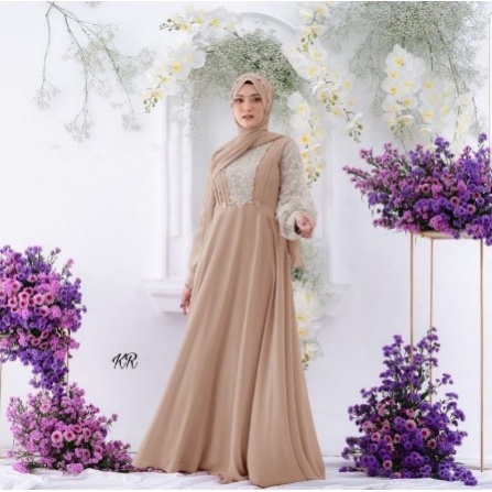 Gamis Remaja Kekinian 2022 Gamis Pesta Mewah Kekinian Wanita Terbaru Brokat Polos Hitam Modern L