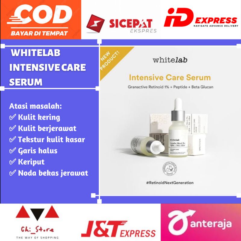 Whitelab Granactive retinoid intensive care serum pemutih wajah anti aging kerutan keriput kasar kus