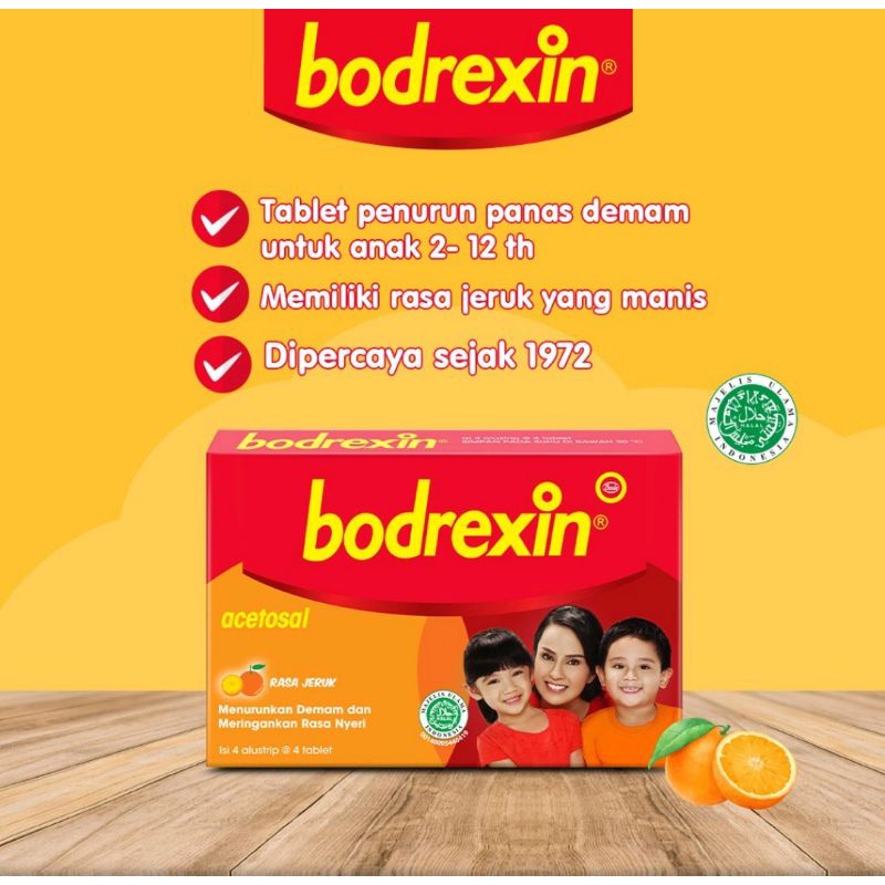 BODREXIN ANAK TABLET 1 BOX ISI 4 STRIP @4tablet