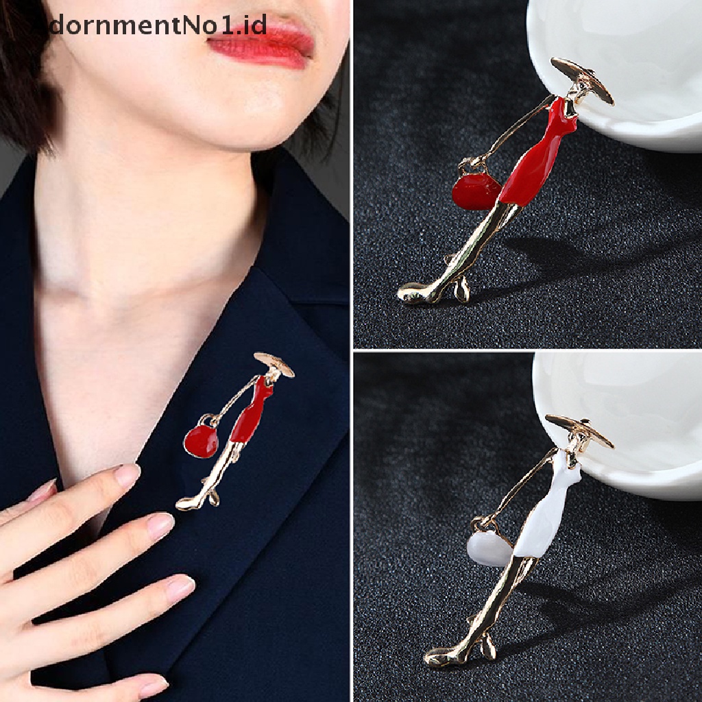 (AdornmentNo1) Bros / Pin Fashion Motif Bunga + Hollow Untuk Perhiasan Wanita / Pernikahan (ID)