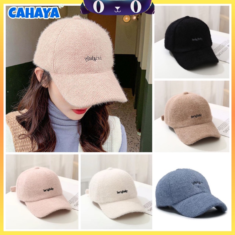 CAHAYA Topi Wanita Topi Fashion Gaya Jepang dan Korea Baru Topi Baseball Import A68