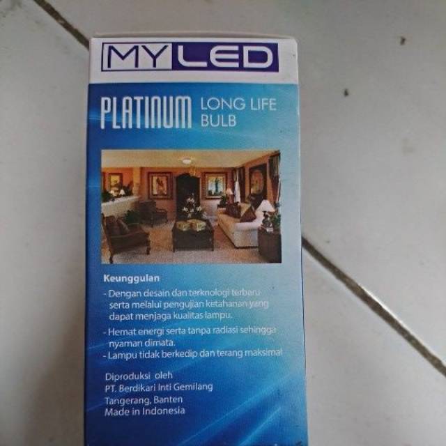 Lampu my led platinum 15 wat