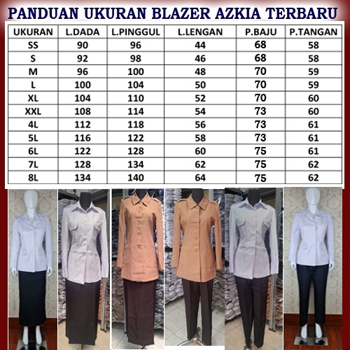 Blazer hipu polos 968 krah jas kantong dua tutup setelan Rok Dan Celana-seragam Guru dan PNS-Pakaian Pemda terbaru-blazer terbaru