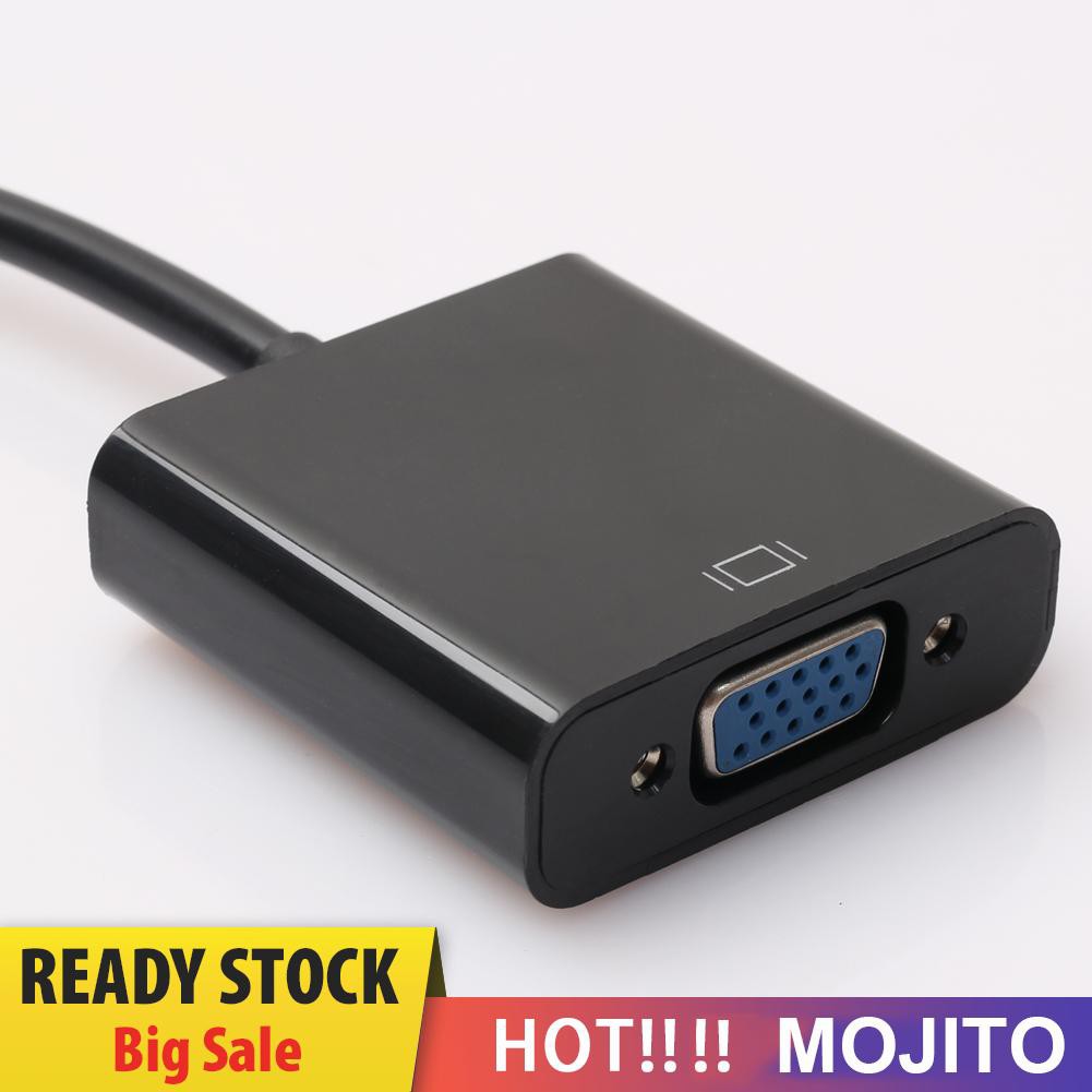 Omjit Kabel Adapter Konverter Video 1080p Dp Displayport Male Ke Vga Female