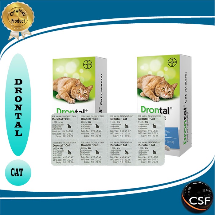 Obat Cacing untuk Kucing Drontal Cat Tablet