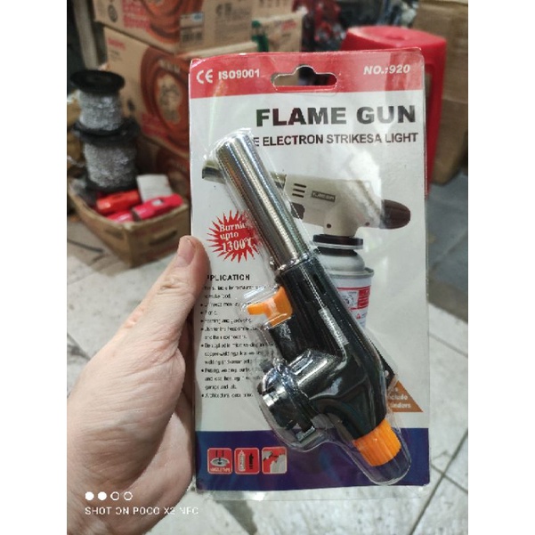 gas torch flame gun/kepala bakar gas kaleng