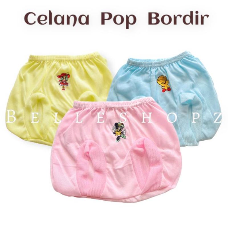 Celana Kodok Pop Bordir Anak Sz M L