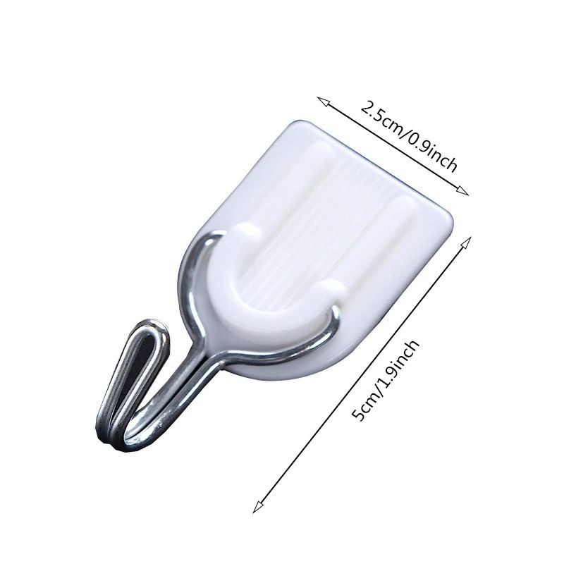 Self Adhesive Hooks Stick On Wall Hanging Door Bathroom Kitchen Hanger Tool