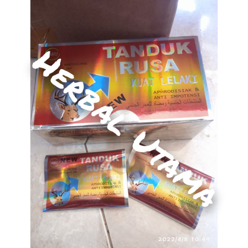 Tanduk Rusa Herbal ecer per saset isi 2 kapsul