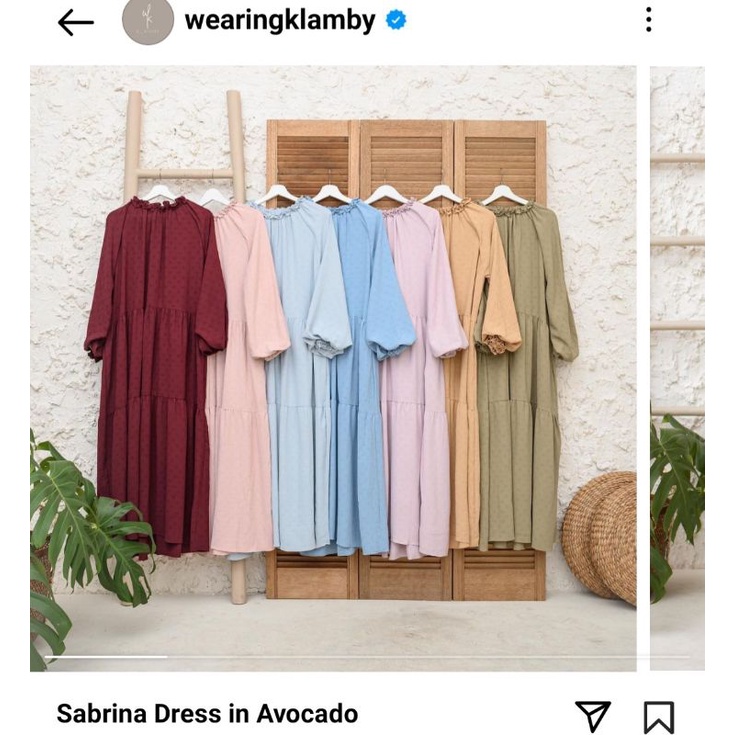 Wearing klamby sabrina dress