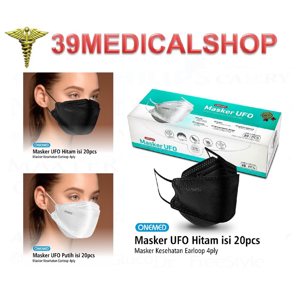 MASKER 3D UFO ONEMED MEDIS 3D BOX ISI 20