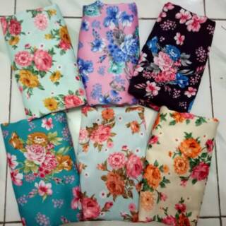 GROSIR SHABBY SQUARE SEGIEMPAT MOTIF  BUNGA VELVET LACE 