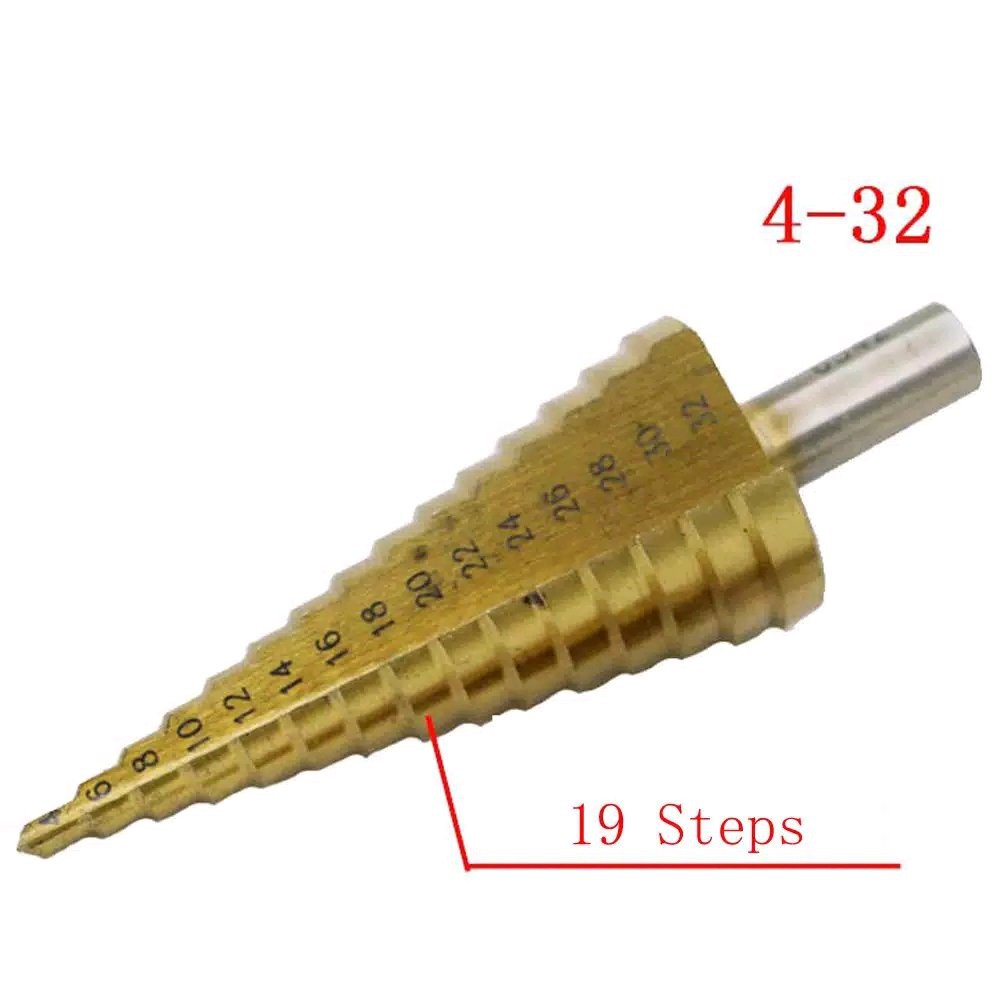 Mata bor Spiral Flute Pagoda kerucut bor 32 mm HSS